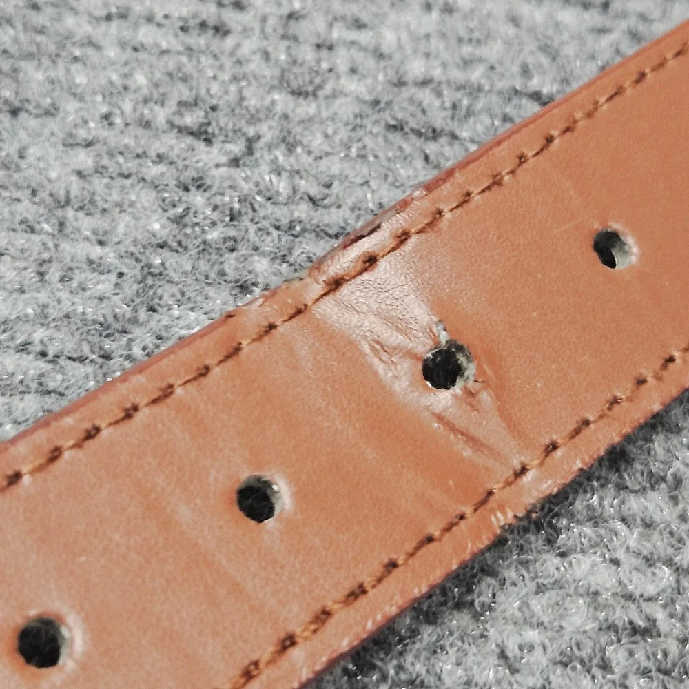 St Louis Cardinals Woven Belt Sz 42 Leather Brass Buckle Baseball‎ Fan
